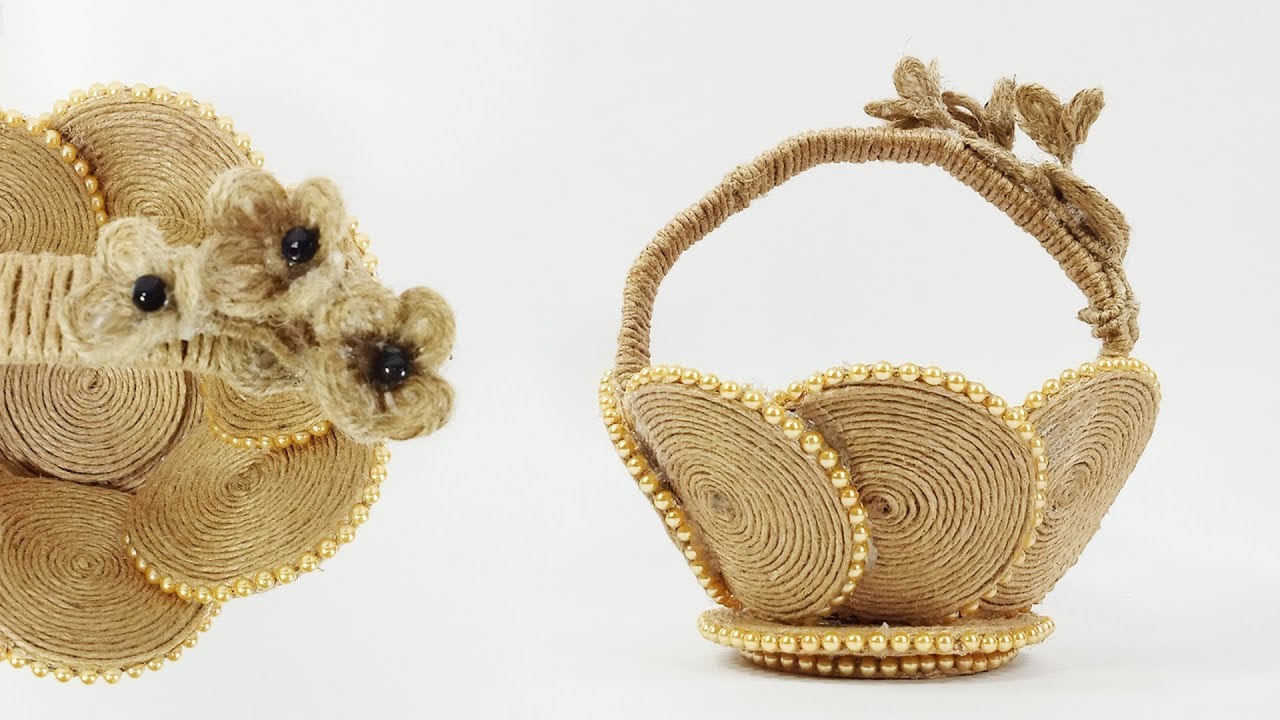 DIY Jute Showpiece | Jute Basket | Crafts Junction
