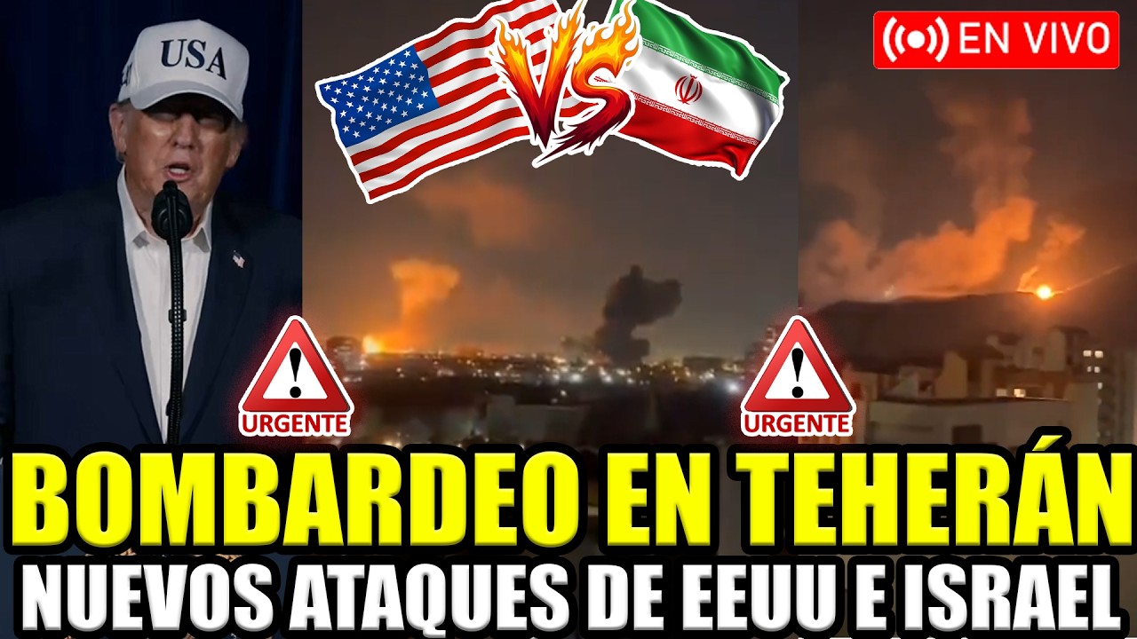 🔴URGENTE EN VIVO BOMBARDEOS EN IRÁN ¡ESTADOS UNIDOS ATACA DE NUEVO!