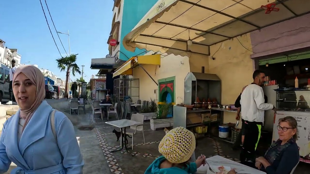 Walking the Main Street of Taghazout, Morocco