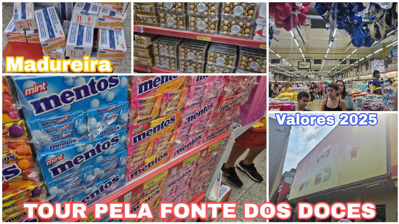 TOUR ATUALIZADO NA FONTE DOS DOCES (ANTIGA BIG 2000) VALORES DOS DOCES 2025 madureira