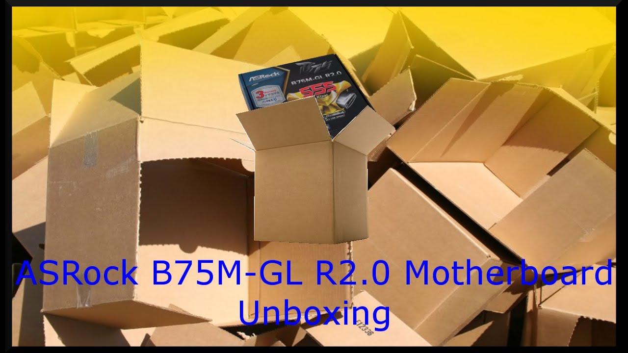ASRock B75M-GL R2.0 Motherboard Unboxing/Review