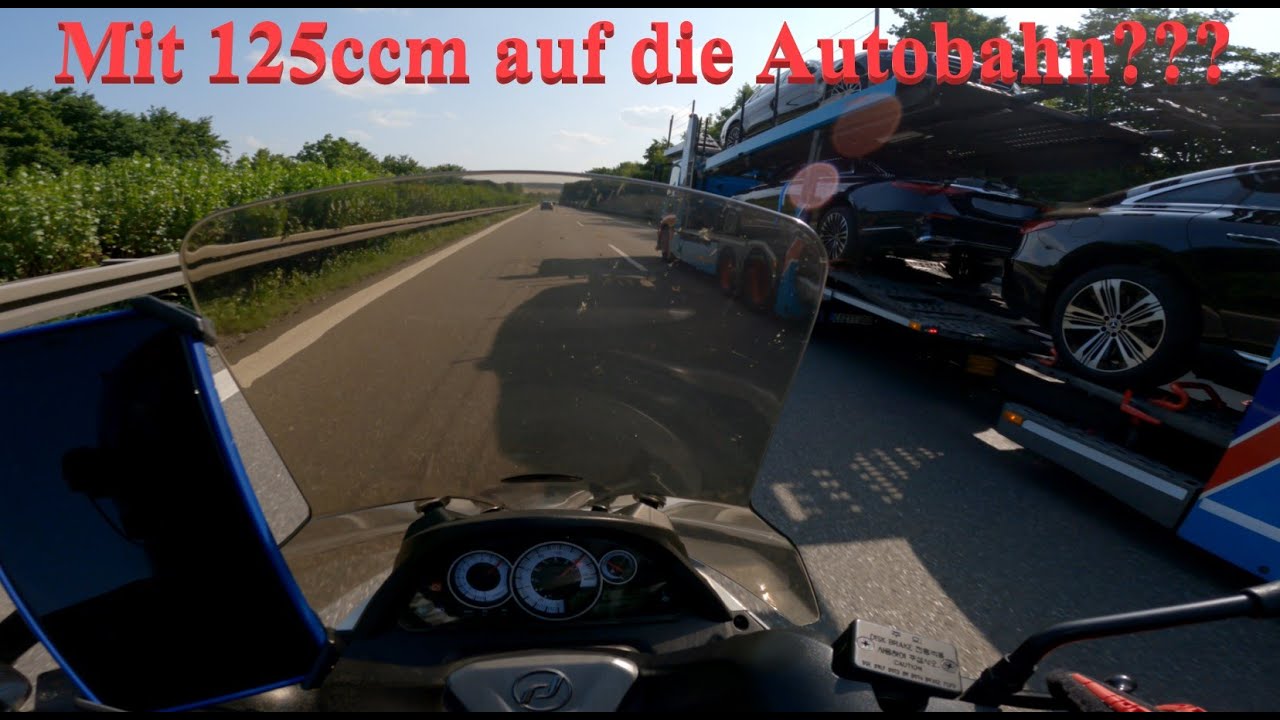 Mit 125ccm auf der Autobahn ?  Ja oder nein ? - Motovlog 125ccm-