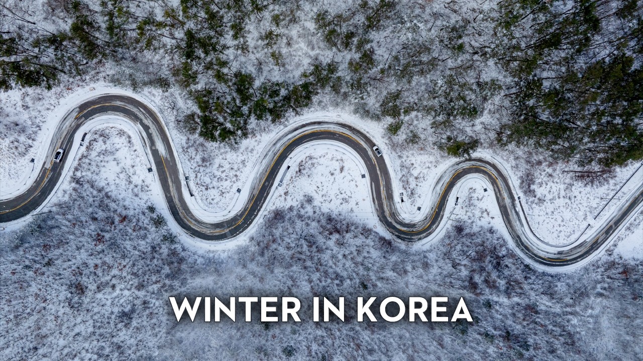 한 번쯤 가봐야 할 장소들, 드론으로 담아낸 한국 겨울 설경 | 시네마틱 드