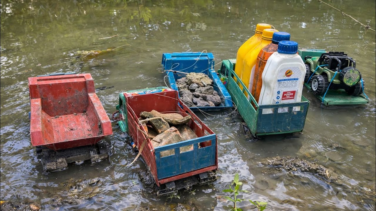 truck plunged into lake with heavy load