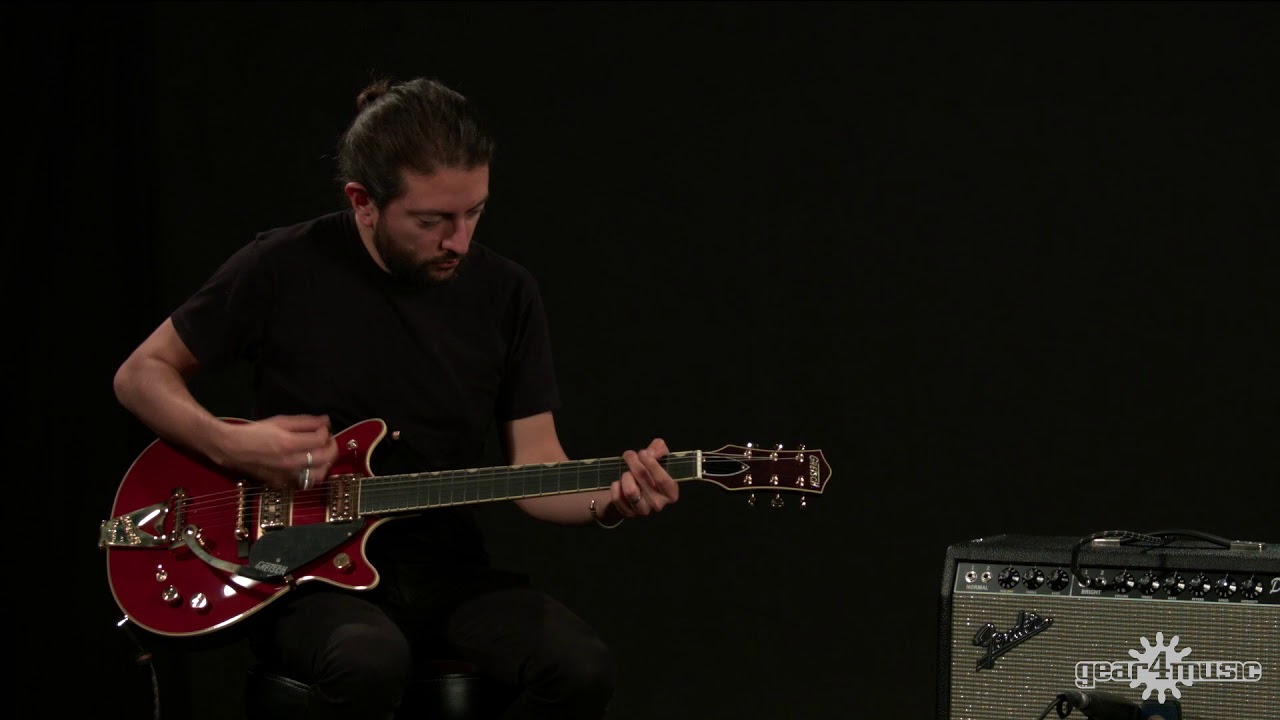 Gretsch G6131T-62 Vintage Select '62 Jet Firebird TV Jones, Red | Gear4music demo