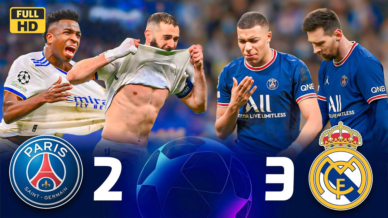 افضل مباراة لكريم بنزيما في دوري الأبطال⚡️بنزيما يدمر ميسي 🔥/ ريال مدريد {3-2} باريس سان جيرمان🤯FHD