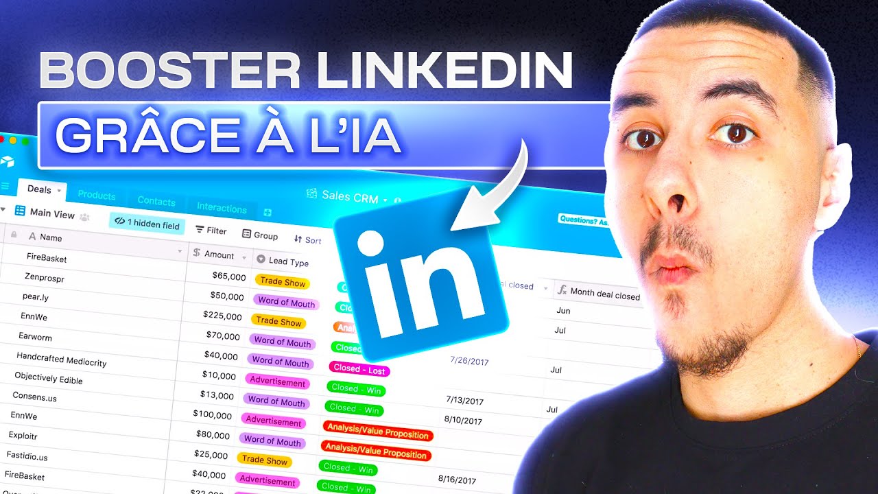 3 Façons de BOOSTER Votre LinkedIn avec Airtable et l'IA