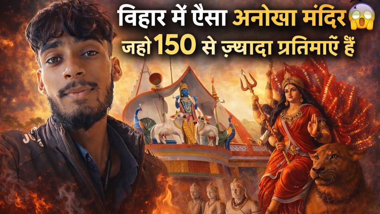 😱😱बिहार में ऐसा अनोखा मंदिर💒 😱 जहाँ 150 से ज़्यादा प्रतिमाएँ हैं😱😱#trending #minivlog 