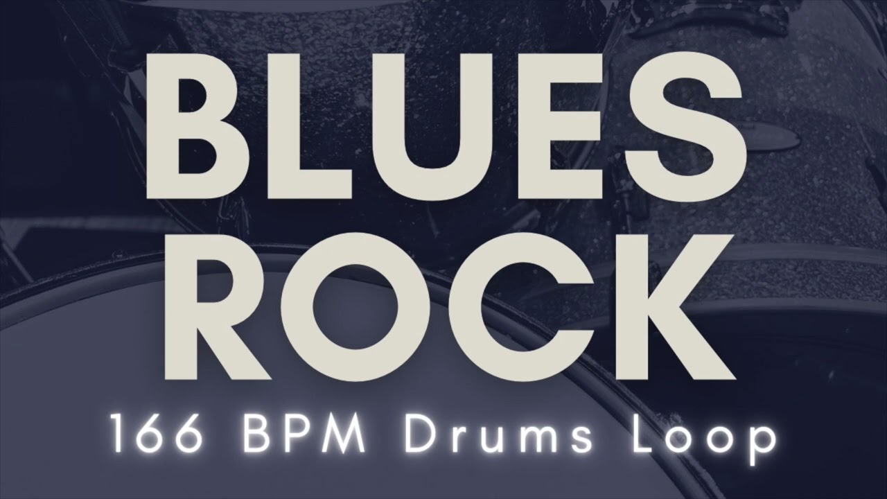 【Blues Rock】Drums Loop | 166 BPM