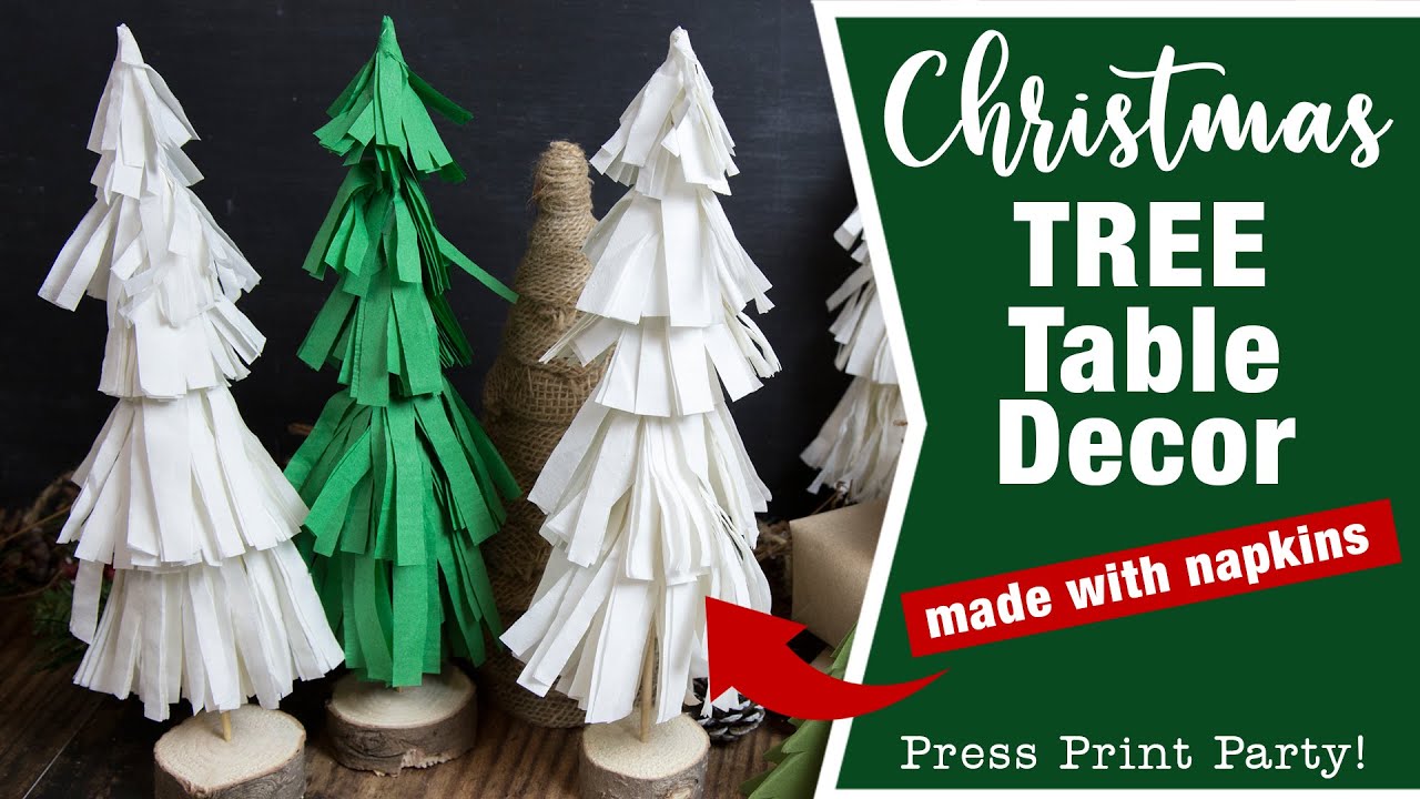 DIY Christmas Tree Table Decor Using Napkins 🌲 Craft a forest that fits any theme in minutes.