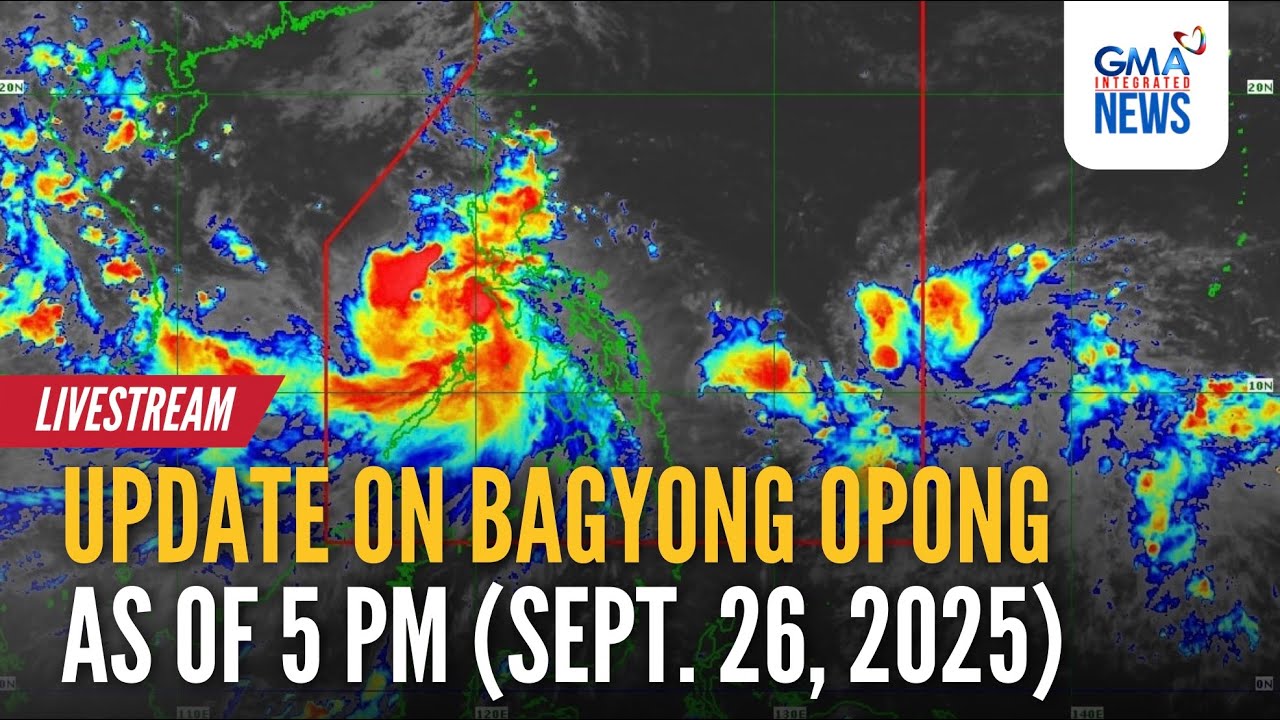 LIVE - Update on Severe Tropical Storm #OpongPH as of 5 PM - Replay | GMA Integrated News