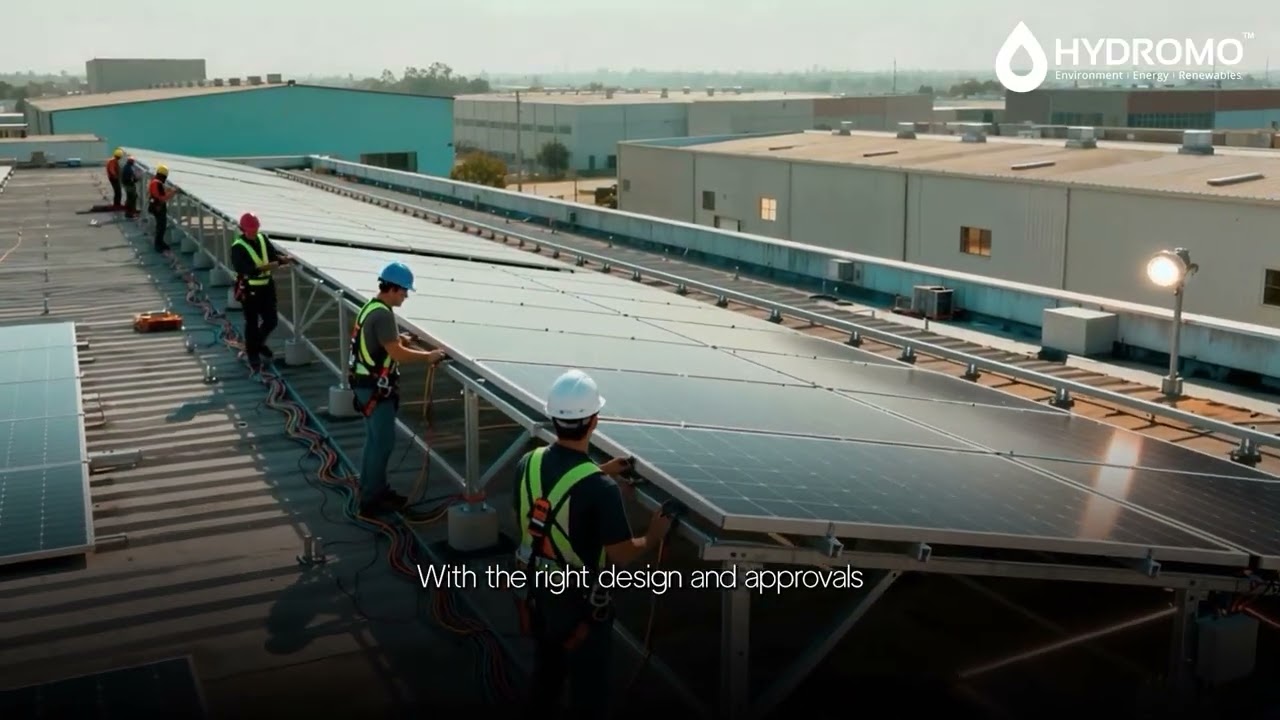 Industrial & commercial solar panels from 100 kW and above.