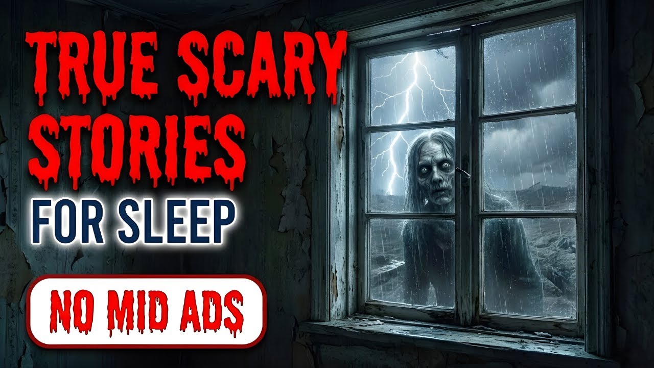🛑 NO MID ADS 🛑 4+ HOURS of TRUE Scary Stories for Sleep | Gentle Rain | Black Screen | Vol.62