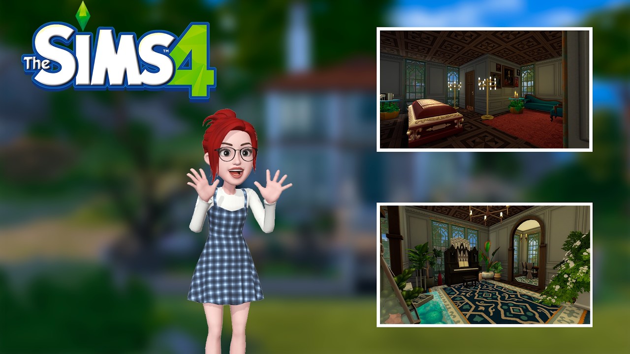 🏰 Дом Вампира The Sims 4 Part №2 | SpeedBuild | CC | Interior