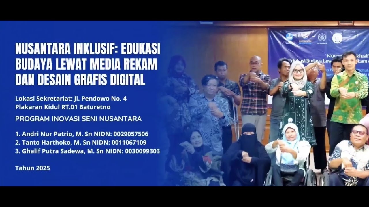 PISN 2025 Inklusif Edukasi Budaya lewat Media Rekam dan Desain Grafis Digital