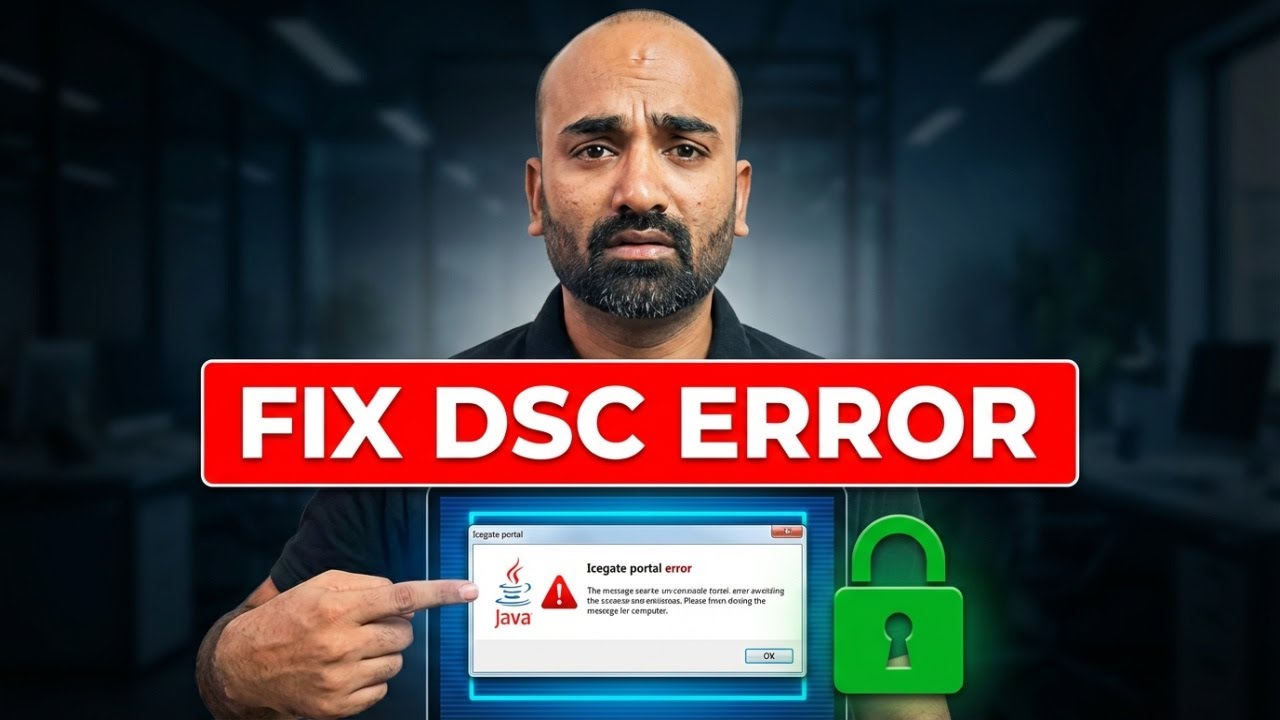 How to Resolve Icegate DSC Error
