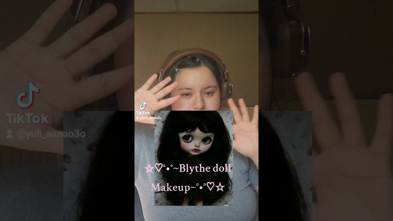 🎀Blythe doll Makeup🎀 #doll #makeup #viral #shorts #fyp #makeupvideo #makeuptutorial #vintage