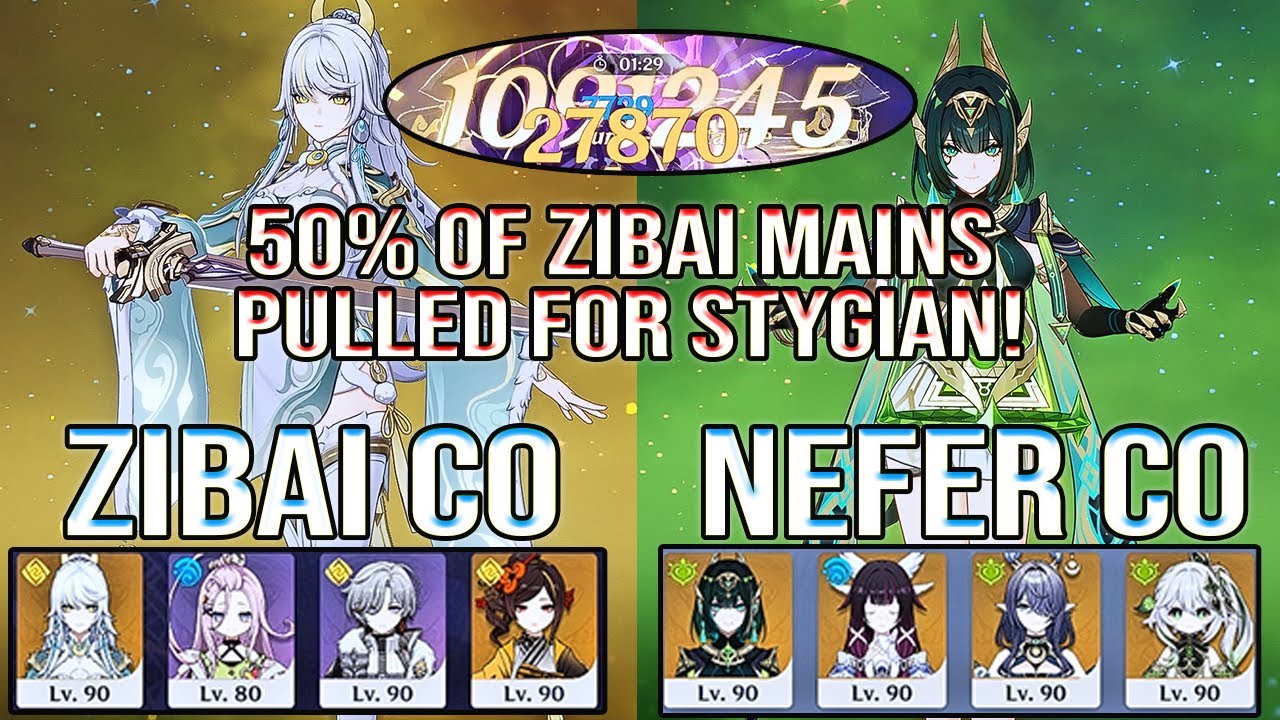 🔥 1M DMG F2P Zibai C0 – Stygian & Spiral Abyss 12 DESTROYED WITHOUT Healer | Genshin Impact