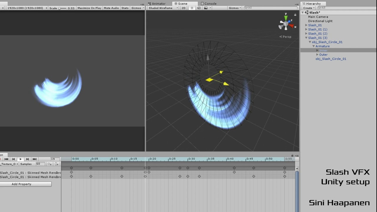 Slash Game VFX showcase
