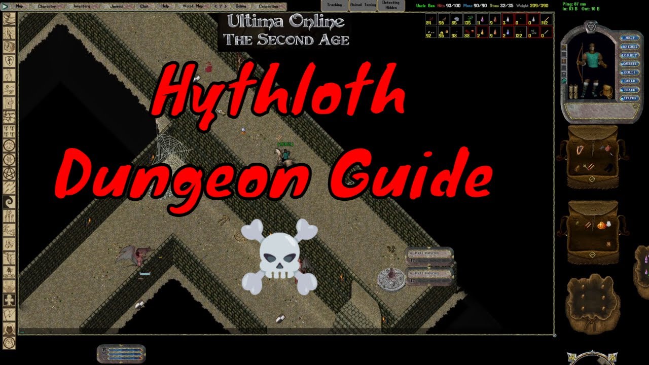 Classic Ultima Online T2A Second Age UOSA 2024 Hythloth Dungeon Review