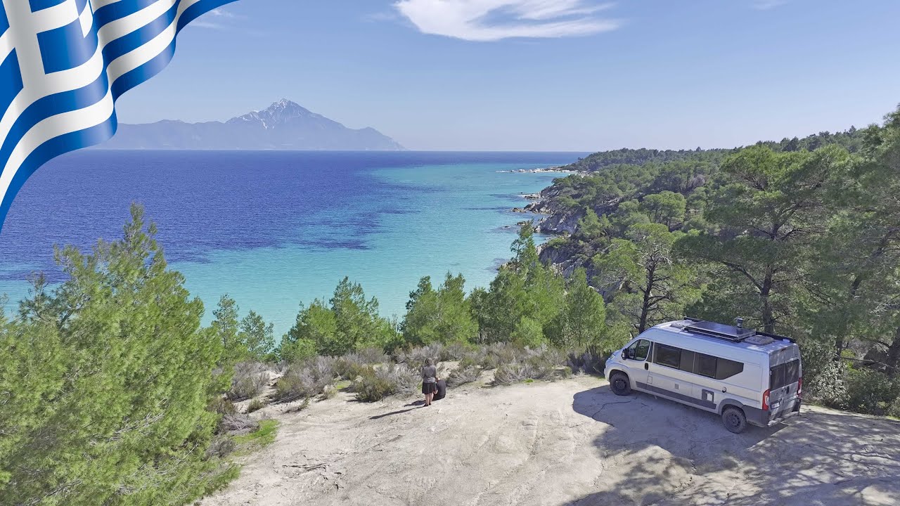 BEST GREEK BEACHES BY CAMPER VAN // Vanlife Greece