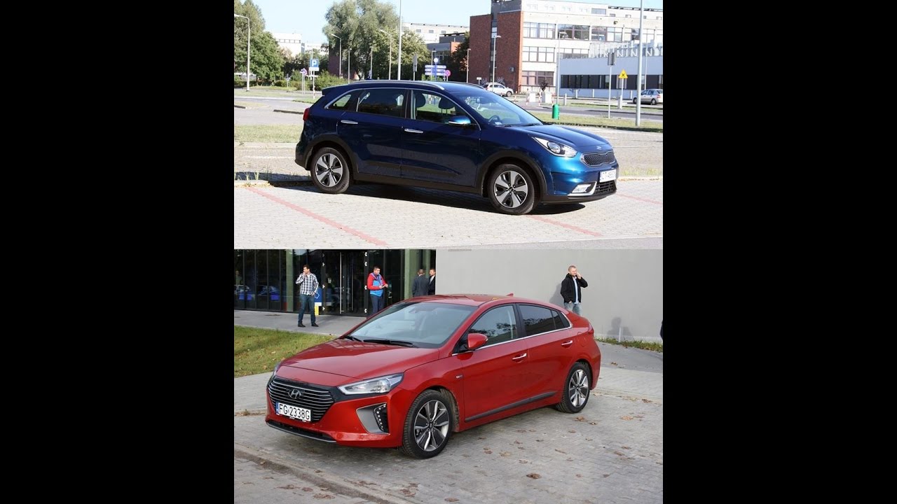 Hrybrydy - por&oacute;wnanie: Kia Niro Hyundai IONIQ - test spalania | www.motomaniacy.tv