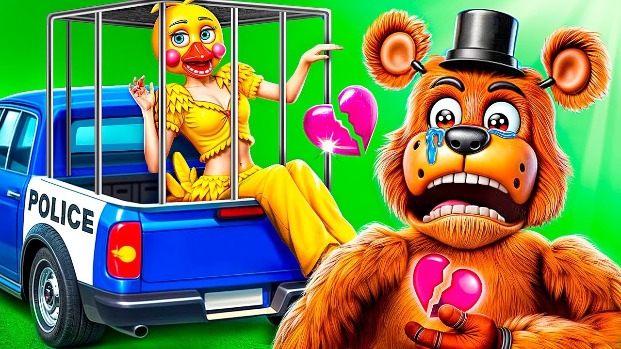 Secrets of Chica Makeover in Jail! Freddy Fazbear House GLOW UP! FNaf Hide and Seek!
