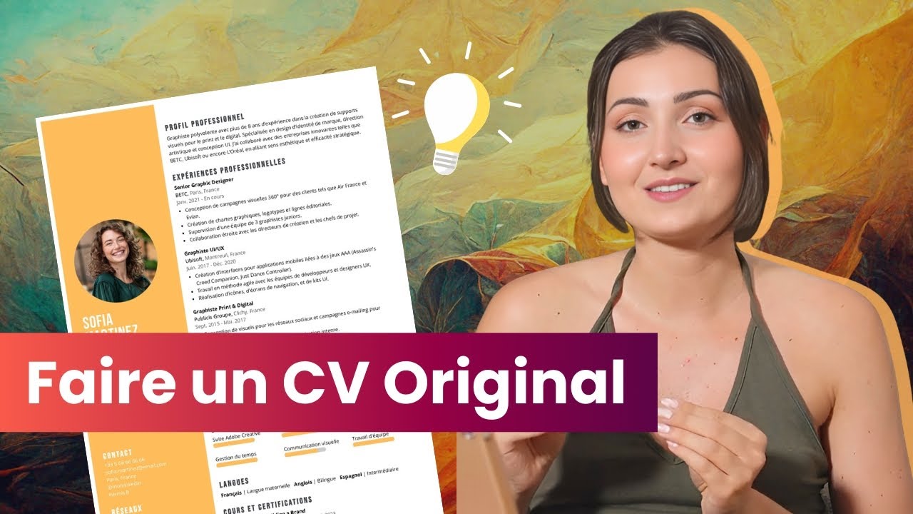 Comment faire un CV Original (Id&eacute;es et Exemples)
