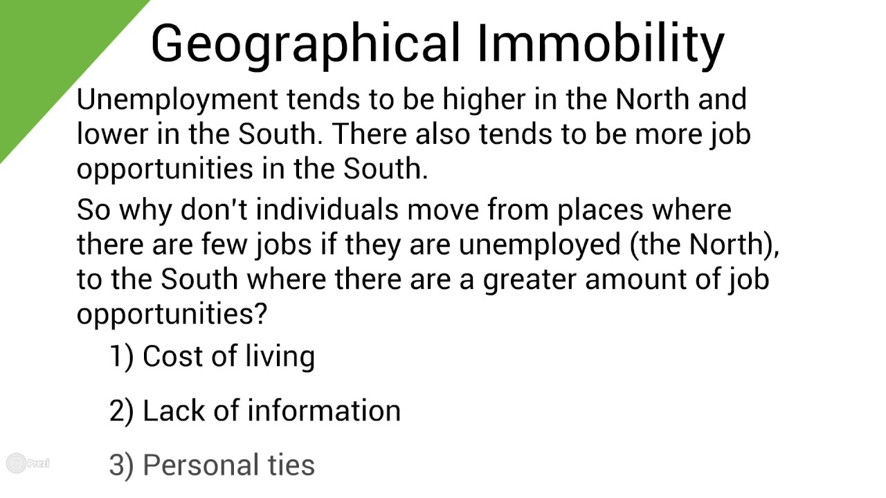 AQA Econ 2 3.4 Labour Immobility