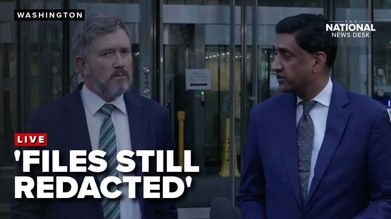 Reps. Khanna and Massie hold presser after viewing un-redacted Epstein files