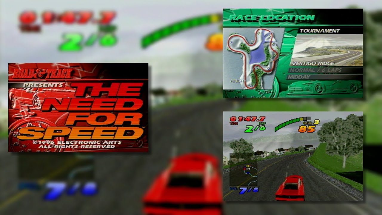 The Need For Speed (Sega Saturn, 1996) - (2) Vertigo Ridge
