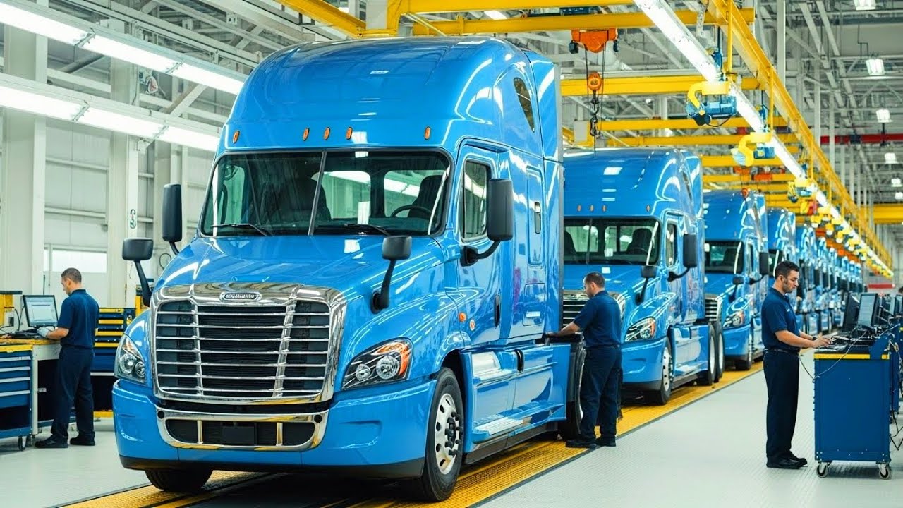 How Freightliner Produces Thousands of Trucks Daily | Inside American Truck Factory (Full Process)