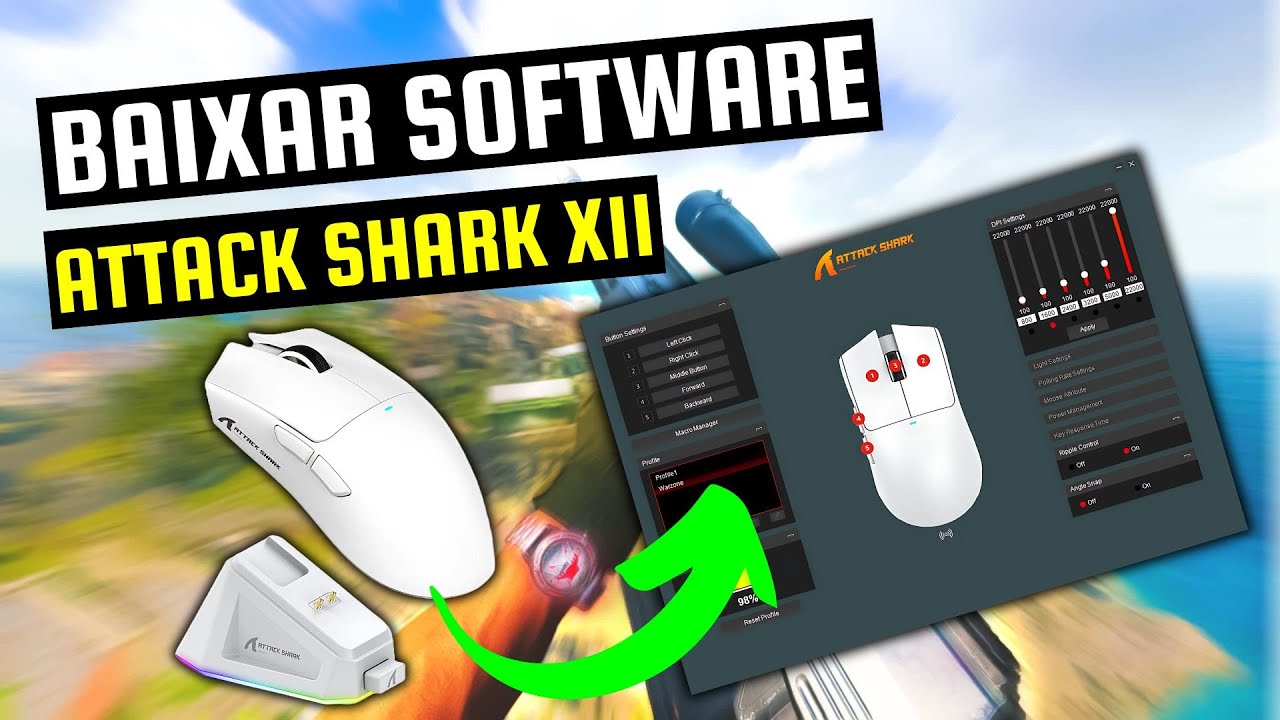 Como Baixar e Configurar Software Attack Shark X11