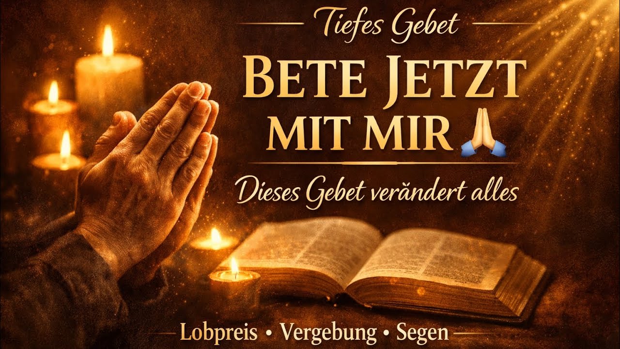 DIESES GEBET VERÄNDERT DEIN HERZ 🙏 Lobpreis, Buße & Errettung | Tiefes christliches Gebet