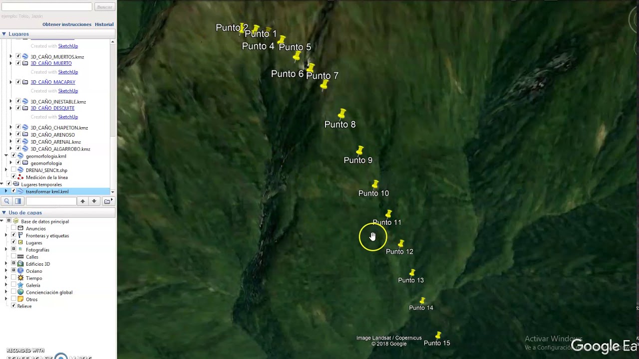 Transformar kml a coordenadas planas con Expert GPS