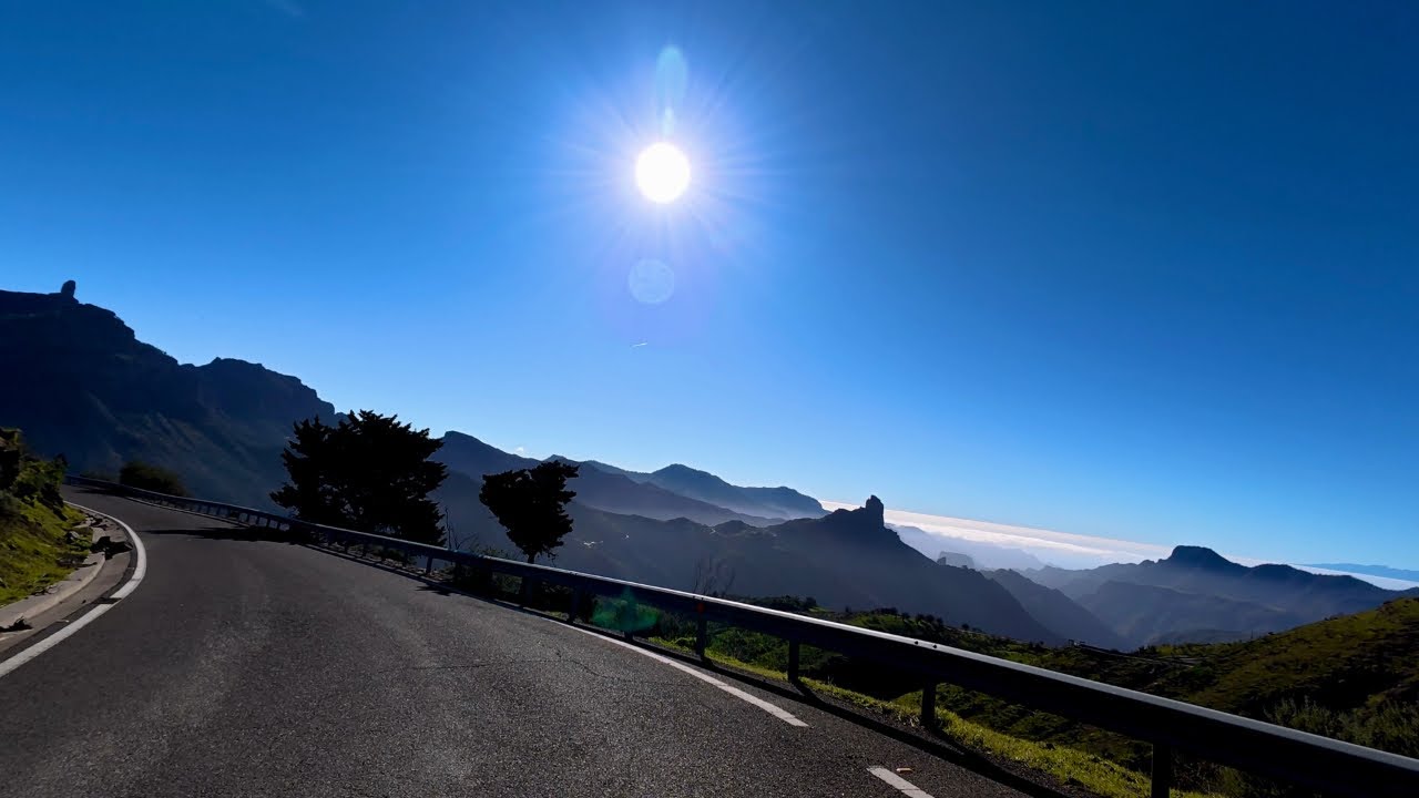 WalkZen Tejeda to Pico de las Nieves Sunset Drive 4K 60fps Gran Canaria Part 2