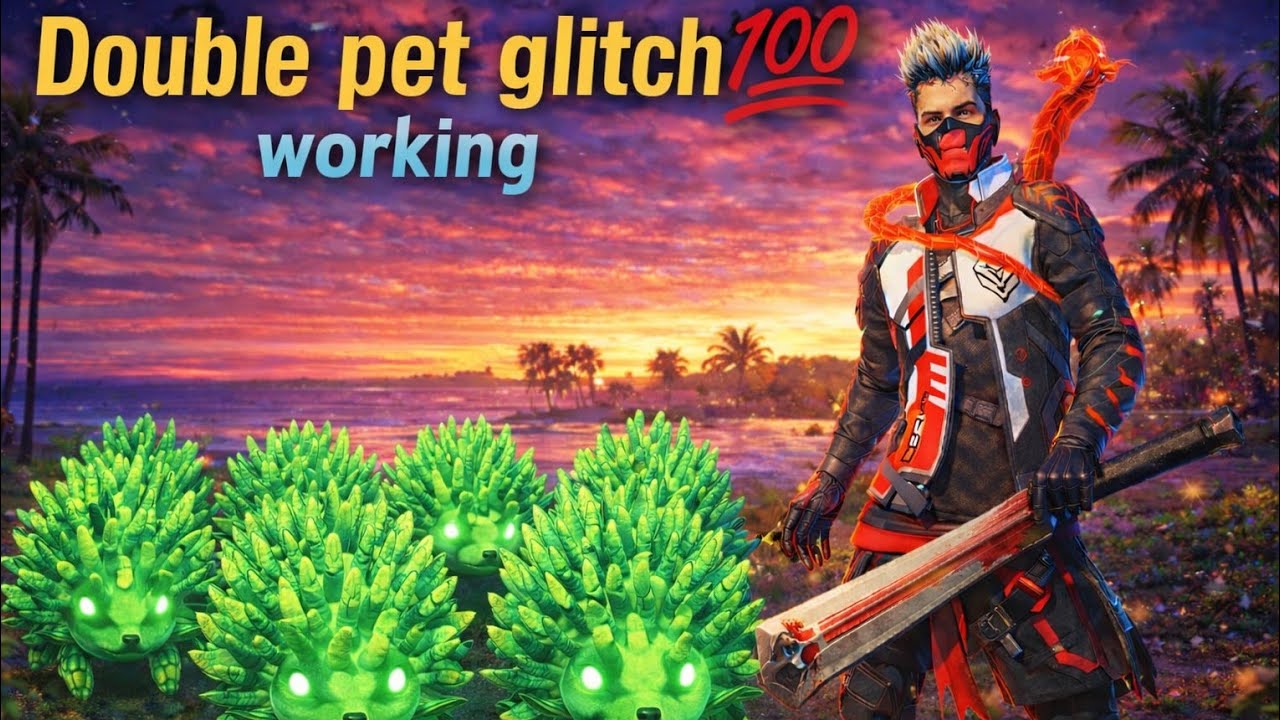 Free Fire steel pet New Double pet glitch milgya 💯 working glitch New Update #ffmax #steelpet 