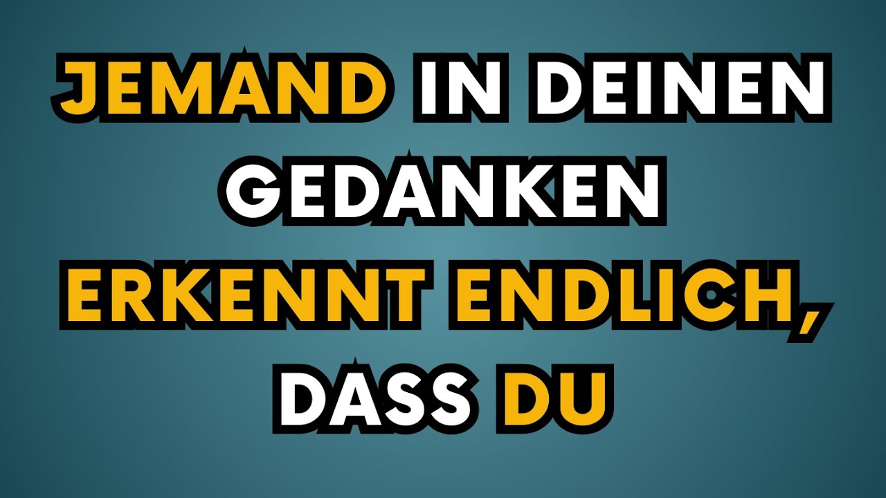 Jemand, an den du denkst, erkennt endlich, wie wichtig du in seinem Leben bist || Psychologie Fakten