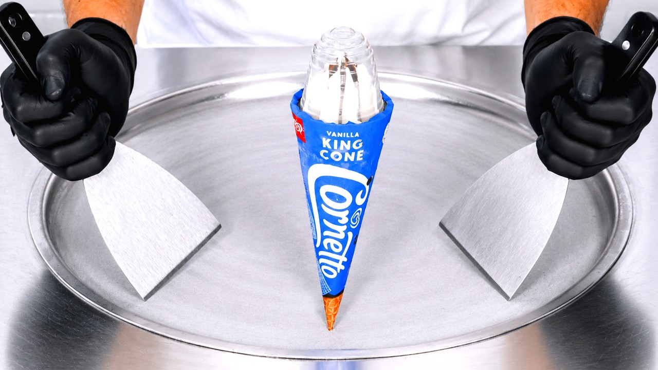 Cornetto King Cone - Ice Cream Rolls | ASMR