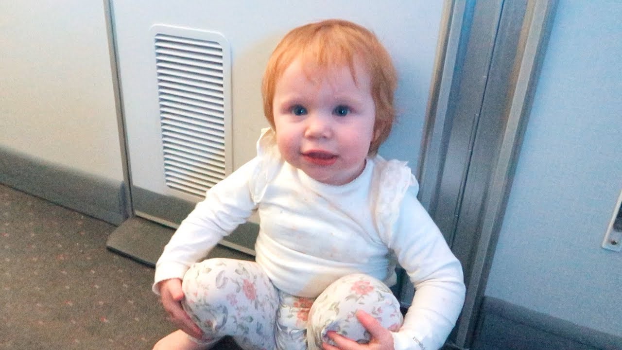 Baby's first 9 hour flight ✈️