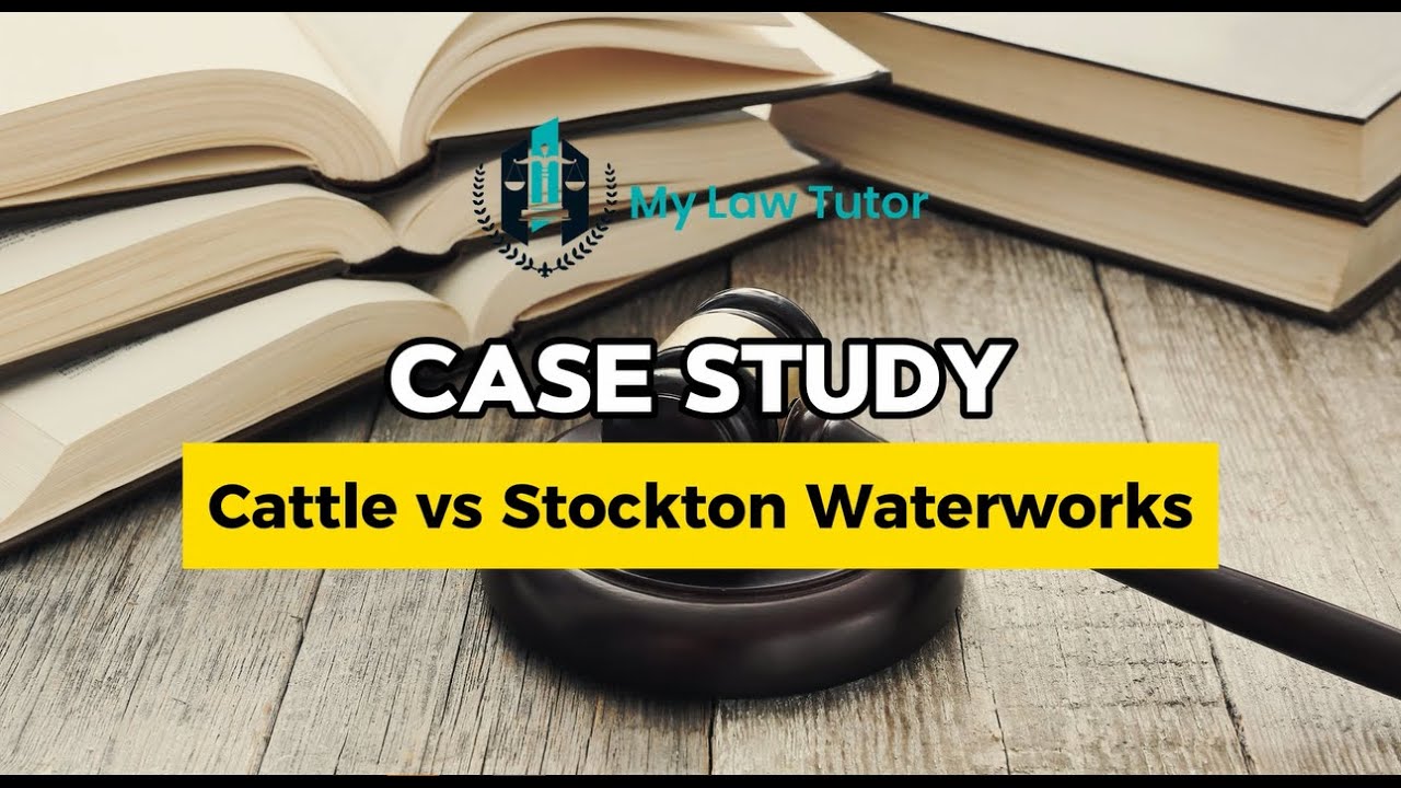 Cattle v Stockton Waterworks | Case Study | UK Contract Law | My Law Tutor