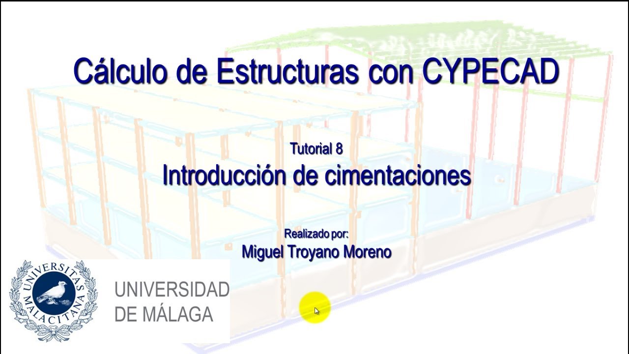 CYPECAD 08: Cálculo de Estructuras con CYPECAD. Introducción de cimentaciones