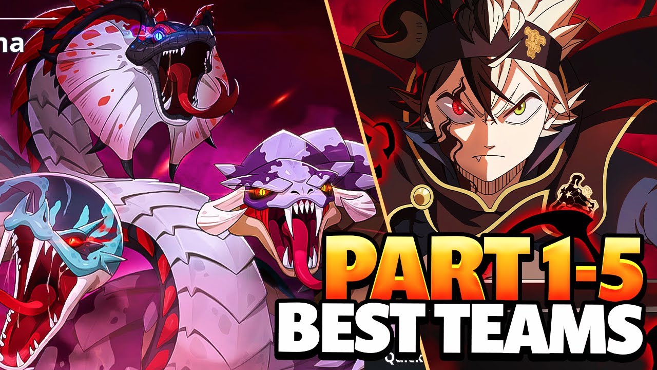 *BUFFED* PLAITCHIDNA RAID! PART 1-5 BEST TEAMS & EXCHANGE SHOP GUIDE | Black Clover Mobile