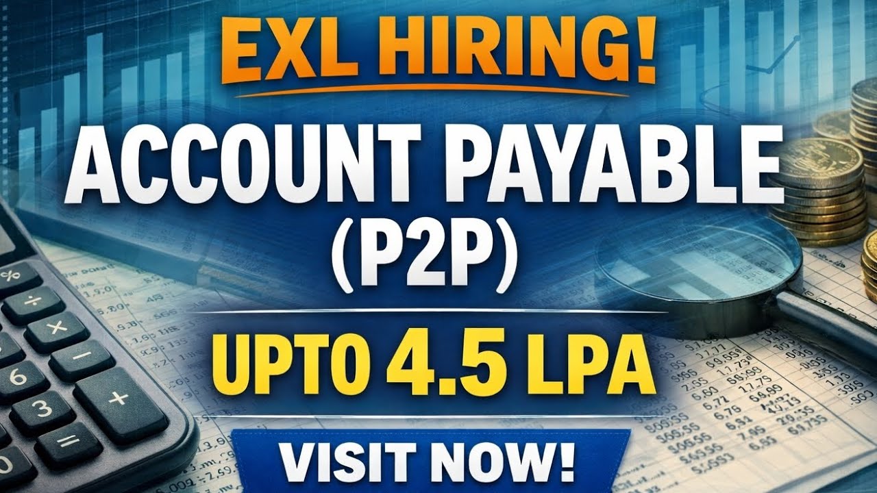 Exl Hiring Account payable( P2P)upto 4.5 Lpa Visit Now#viralvideo 