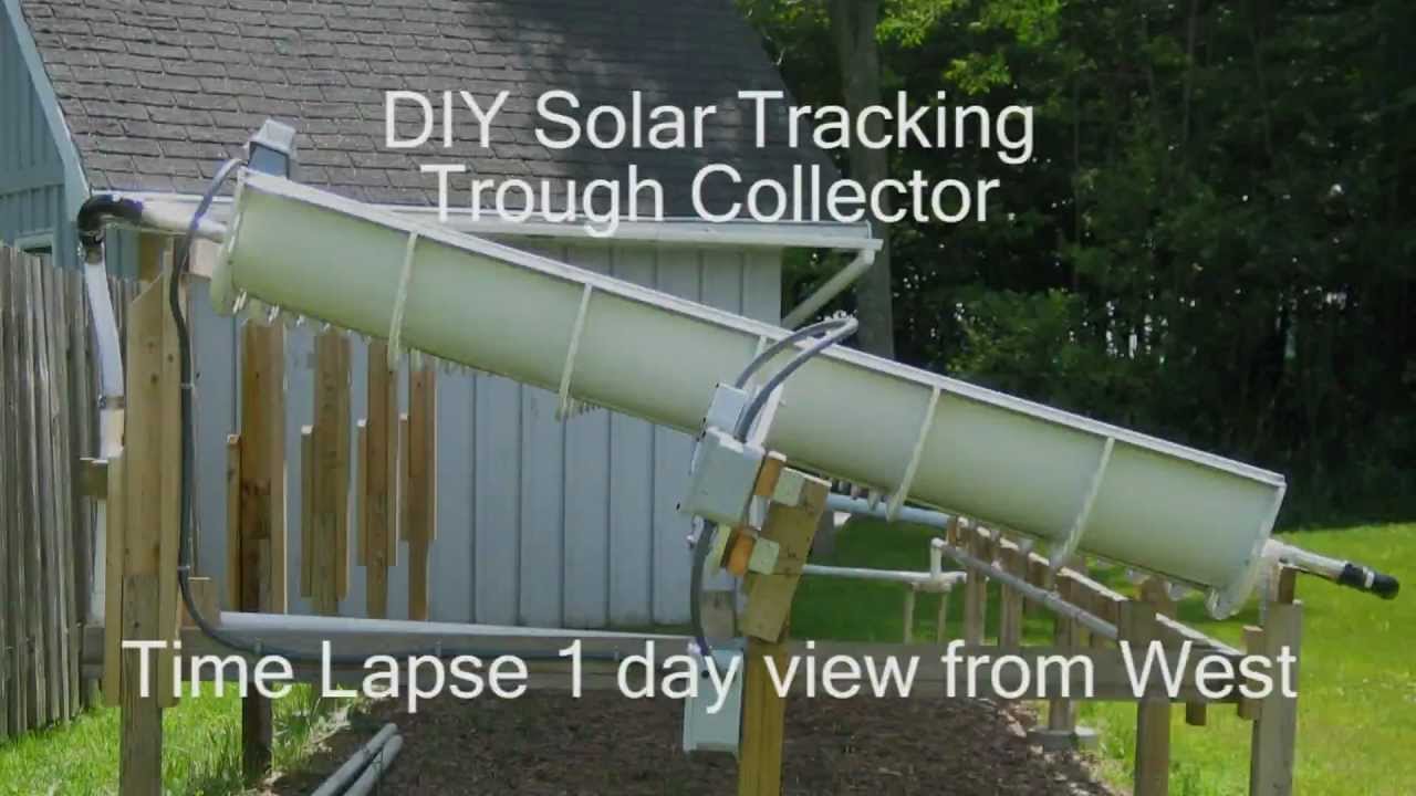 DIY Tracking Parabolic Solar Concentrating Trough