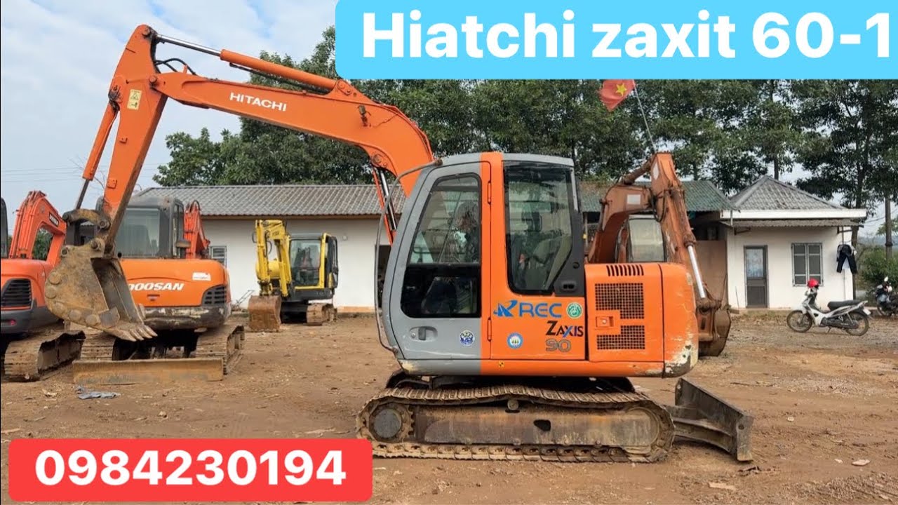 Bán máy xúc hitachi zaxit 60-1, máy chất, thuỷ lực khoẻ, cầu xích đẹp: 0984230194