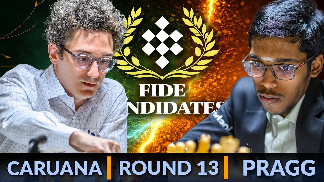 Fabiano Caruana vs Praggnanandhaa | Candidates 2026 Round 13
