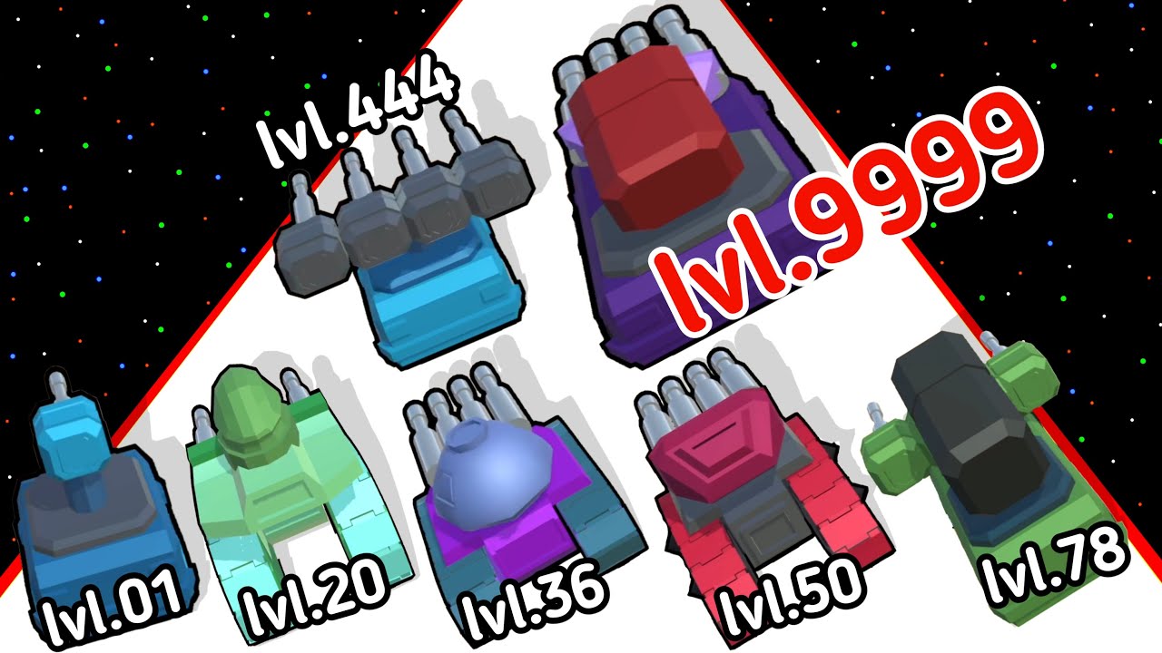 (2025) Tank Evolution & Shoot 3D Level Up Tank Max_Level Gameplay