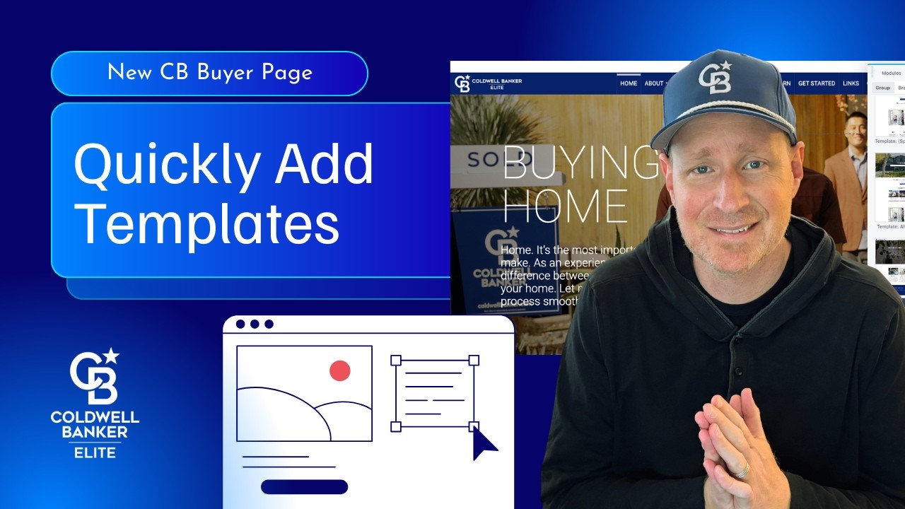 How to add the CB Buyer template page and other templates to your MoxiWebsite