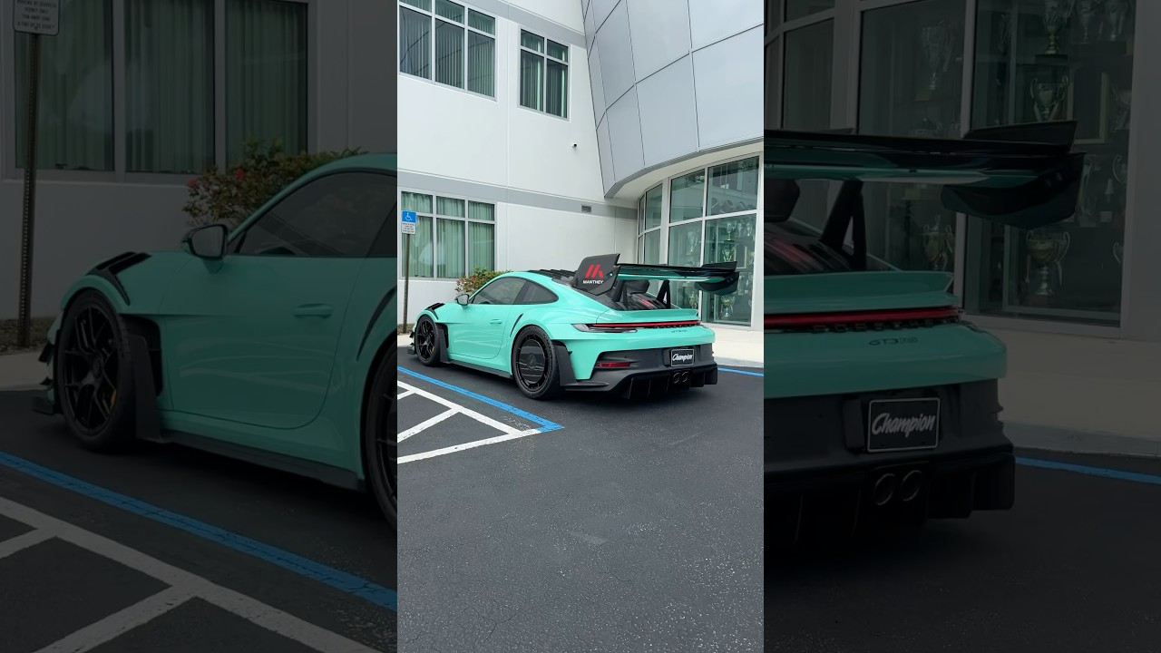 Rare!! $20,000 Mint Green PTS GT3RS Manthey Racing! #porsche #luxurylifestyle #rich #gt3rs